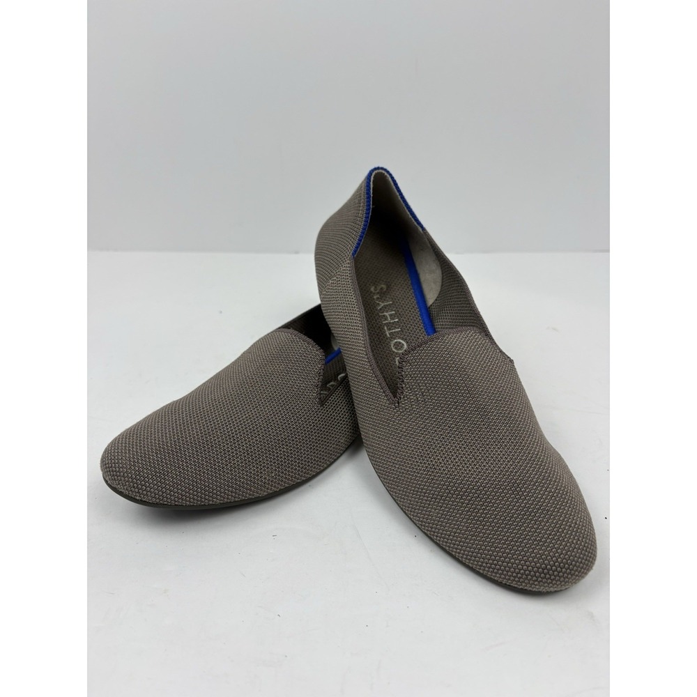 Rothy's Taupe Knit Slip-On Lounge Loafer Flats Lightweight. Women's 7.5